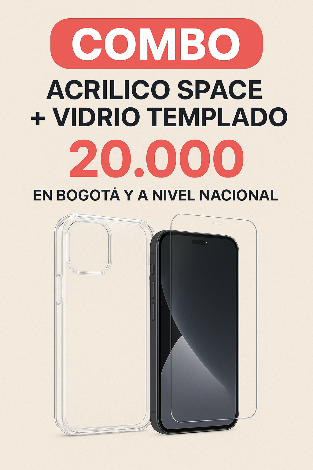 Forro Acrílico Space + Vidrio Templado Xiaomi 14 Ultra Azul Celeste